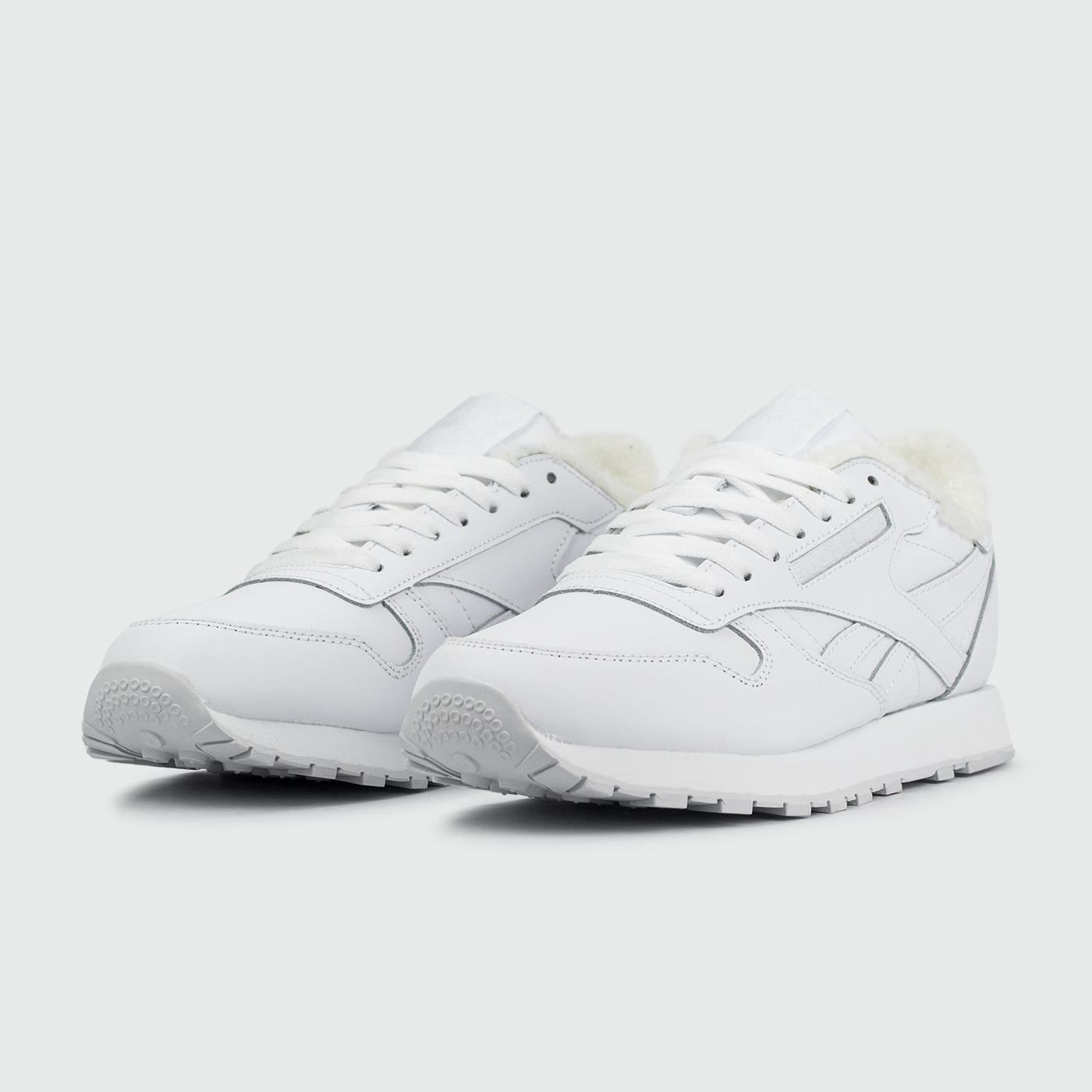 Кроссовки Reebok Classic Leather Fur Triple White Кроссовки Reebok Classic Leather Fur Triple White