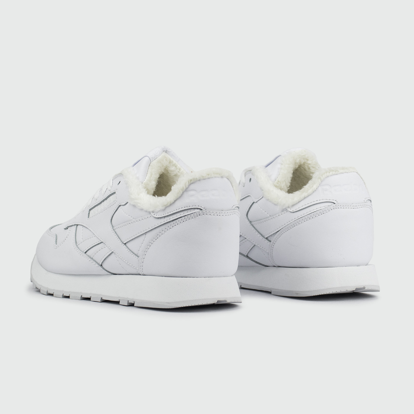 Кроссовки Reebok Classic Leather Fur Triple White Кроссовки Reebok Classic Leather Fur Triple White