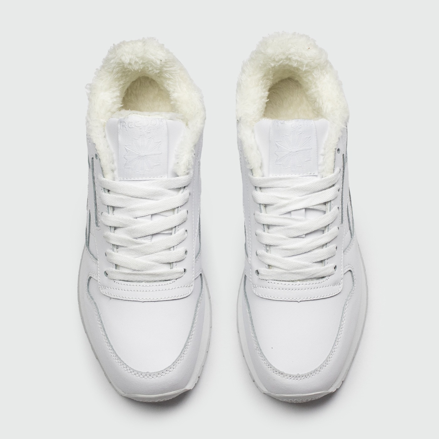 Кроссовки Reebok Classic Leather Fur Triple White Кроссовки Reebok Classic Leather Fur Triple White