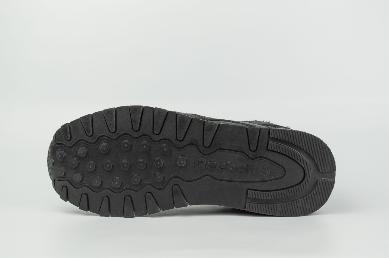 Кроссовки Reebok Classic Leather Fur Triple Black 2 Кроссовки Reebok Classic Leather Fur Triple Black 2