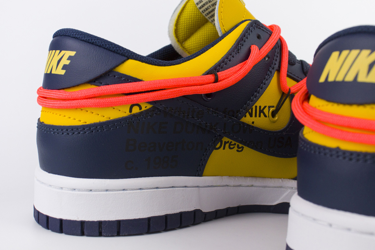 Кроссовки Nike Dunk Low x Off-White Wmns University Gold Кроссовки Nike Dunk Low x Off-White Wmns University Gold
