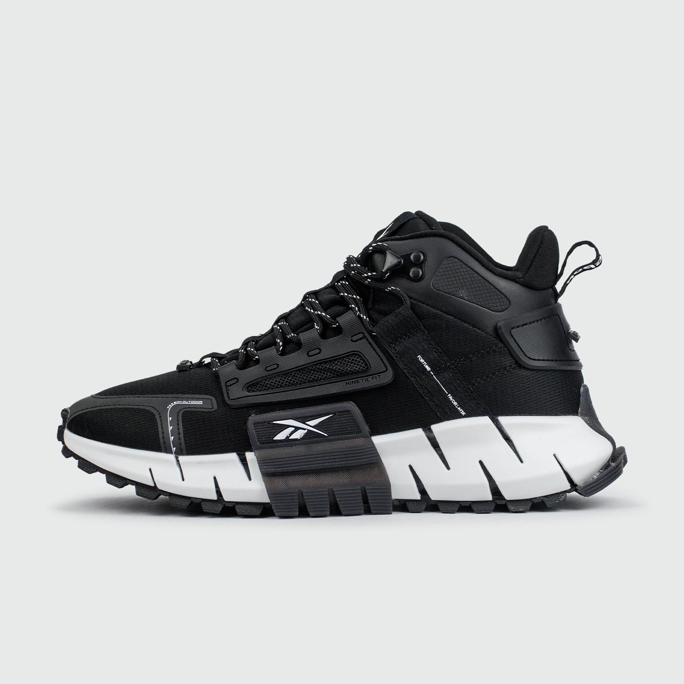 Кроссовки Reebok Zig Kinetica Mid Black / White Кроссовки Reebok Zig Kinetica Mid Black / White