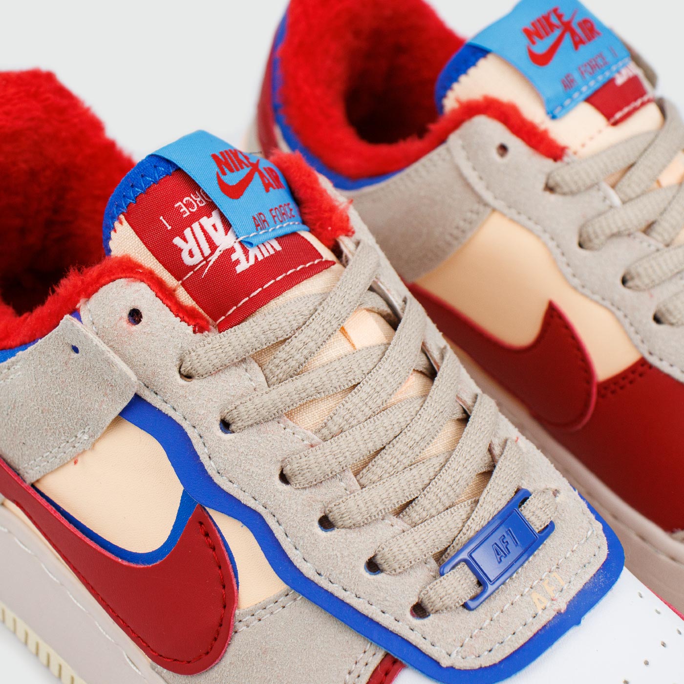 Кроссовки Nike Air Force 1 Shadow with Fur Gr.Red / Blue Кроссовки Nike Air Force 1 Shadow with Fur Gr.Red / Blue