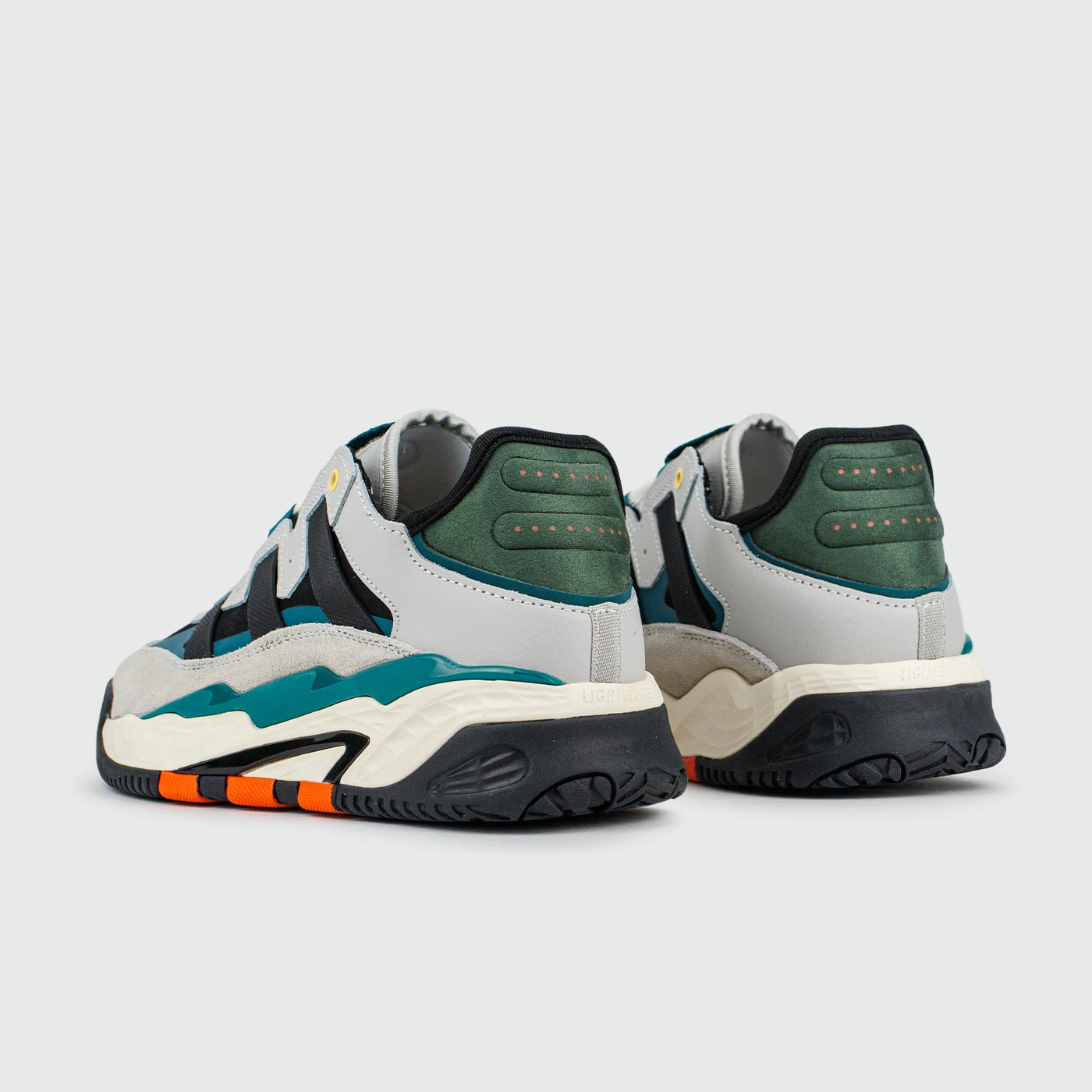 Кроссовки Adidas Niteball Grey Black / Green Кроссовки Adidas Niteball Grey Black / Green