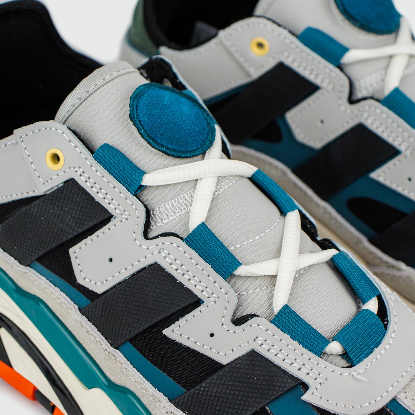 Кроссовки Adidas Niteball Grey Black / Green Кроссовки Adidas Niteball Grey Black / Green