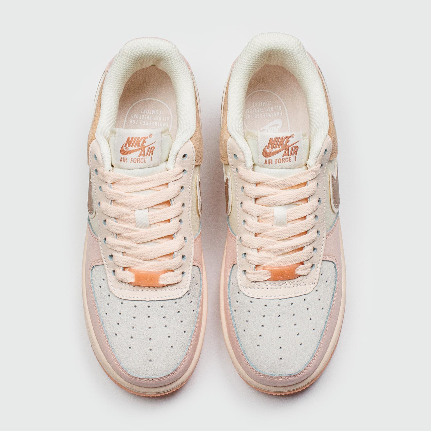 Кроссовки Nike Air Force 1 Low Peach Grey Wmns Кроссовки Nike Air Force 1 Low Peach Grey Wmns
