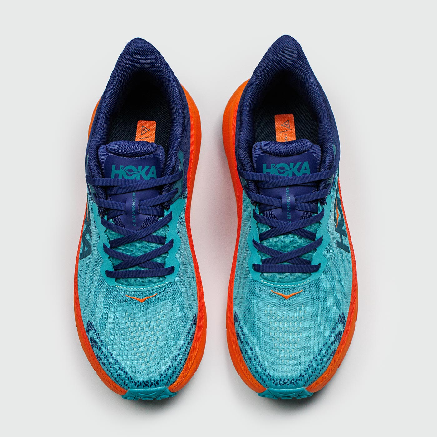Кроссовки HOKA ONE ONE Challenger ATR 7 Blue Orange Ftwr. Кроссовки HOKA ONE ONE Challenger ATR 7 Blue Orange Ftwr.