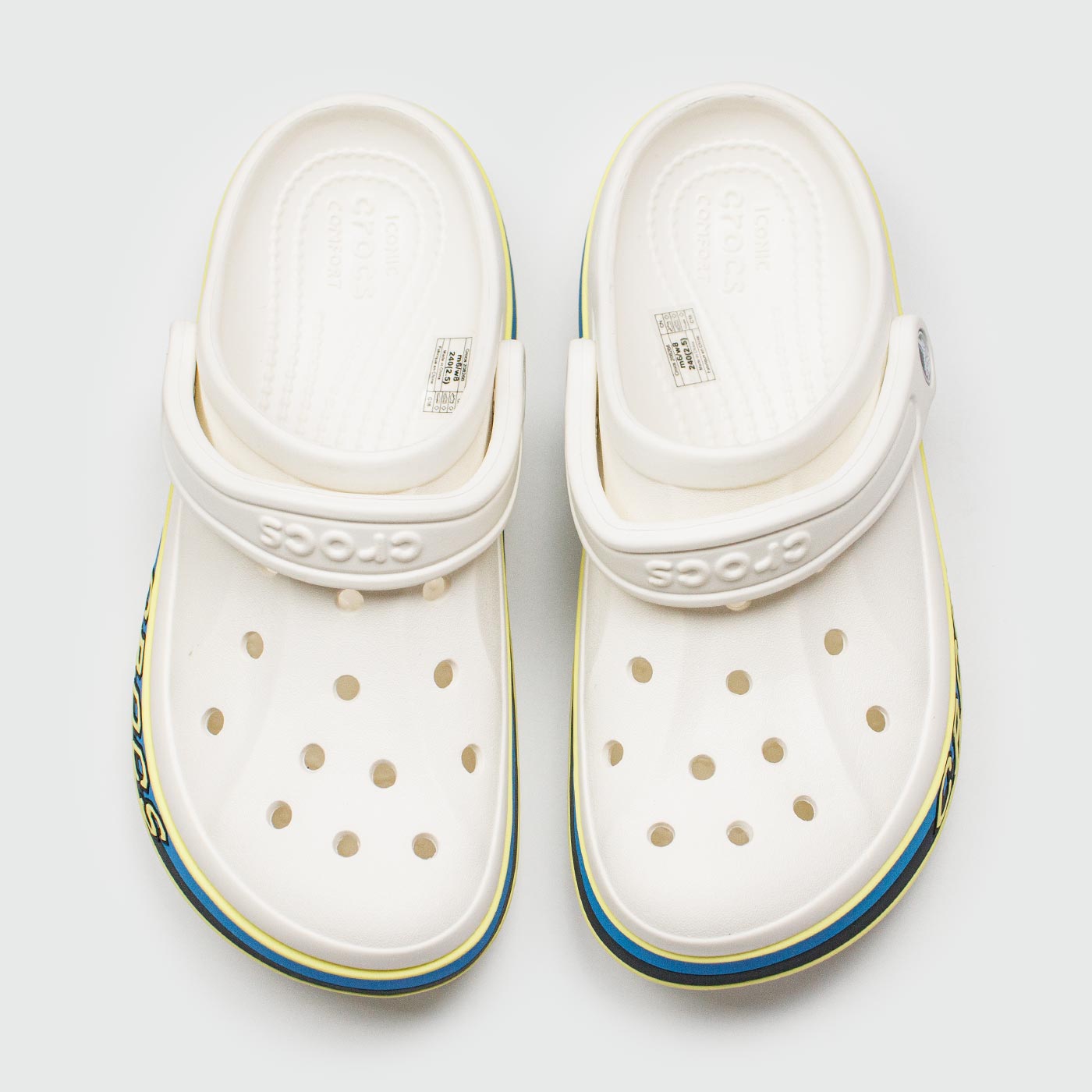 Сабо CROCS Bayaband Cloc White Blue Navy Lines Сабо CROCS Bayaband Cloc White Blue Navy Lines