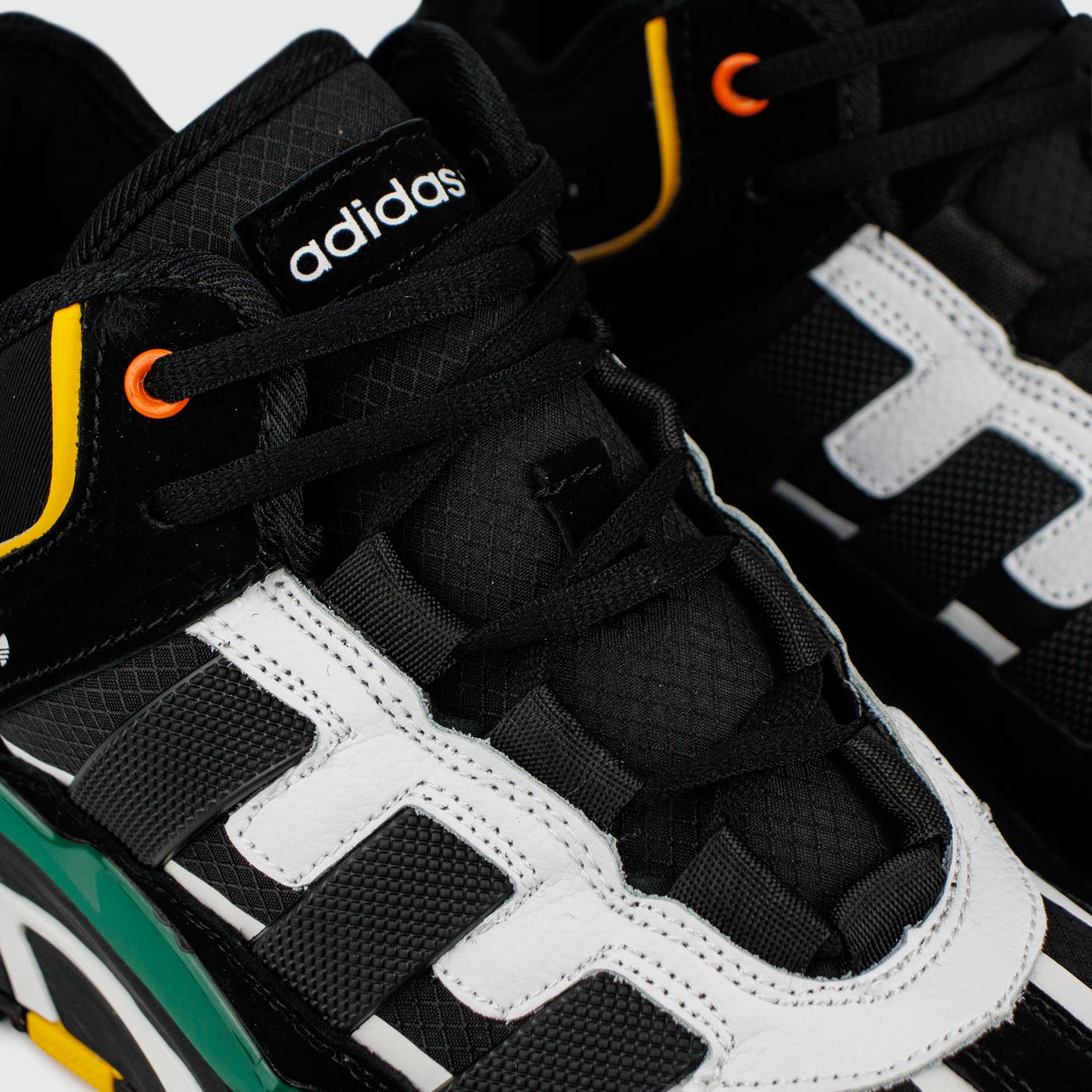 Кроссовки Adidas Niteball Black Green with Fur Кроссовки Adidas Niteball Black Green with Fur