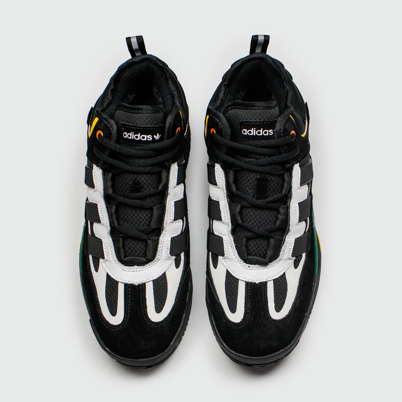 Кроссовки Adidas Niteball Black Green with Fur Кроссовки Adidas Niteball Black Green with Fur