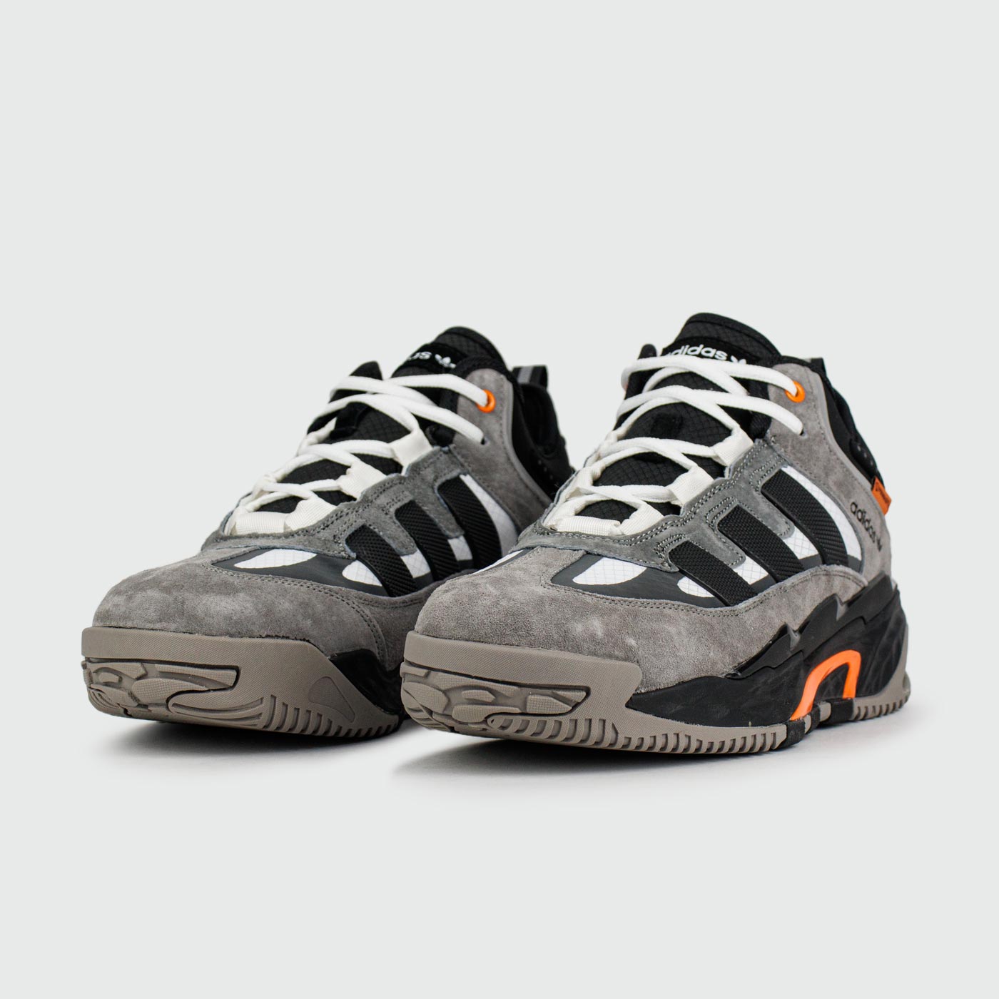 Кроссовки Adidas Niteball Grey / Black Orange with Fur Кроссовки Adidas Niteball Grey / Black Orange with Fur