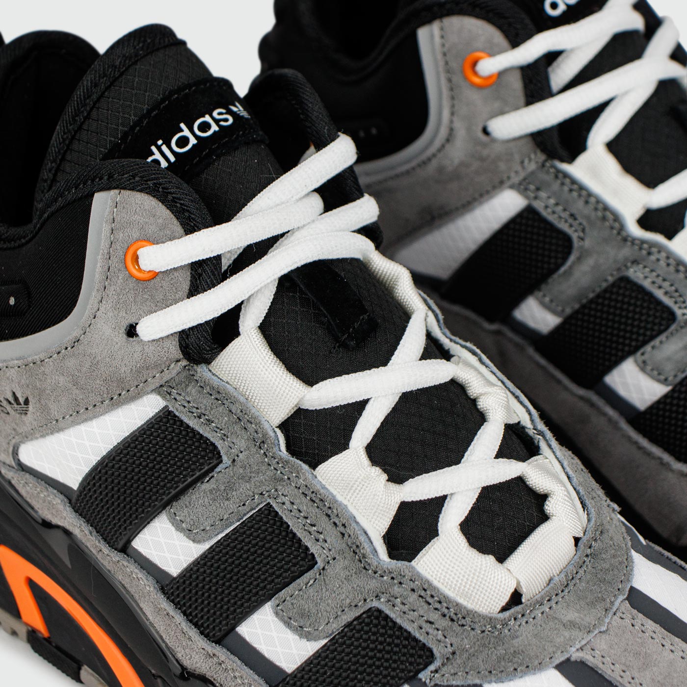 Кроссовки Adidas Niteball Grey / Black Orange with Fur Кроссовки Adidas Niteball Grey / Black Orange with Fur