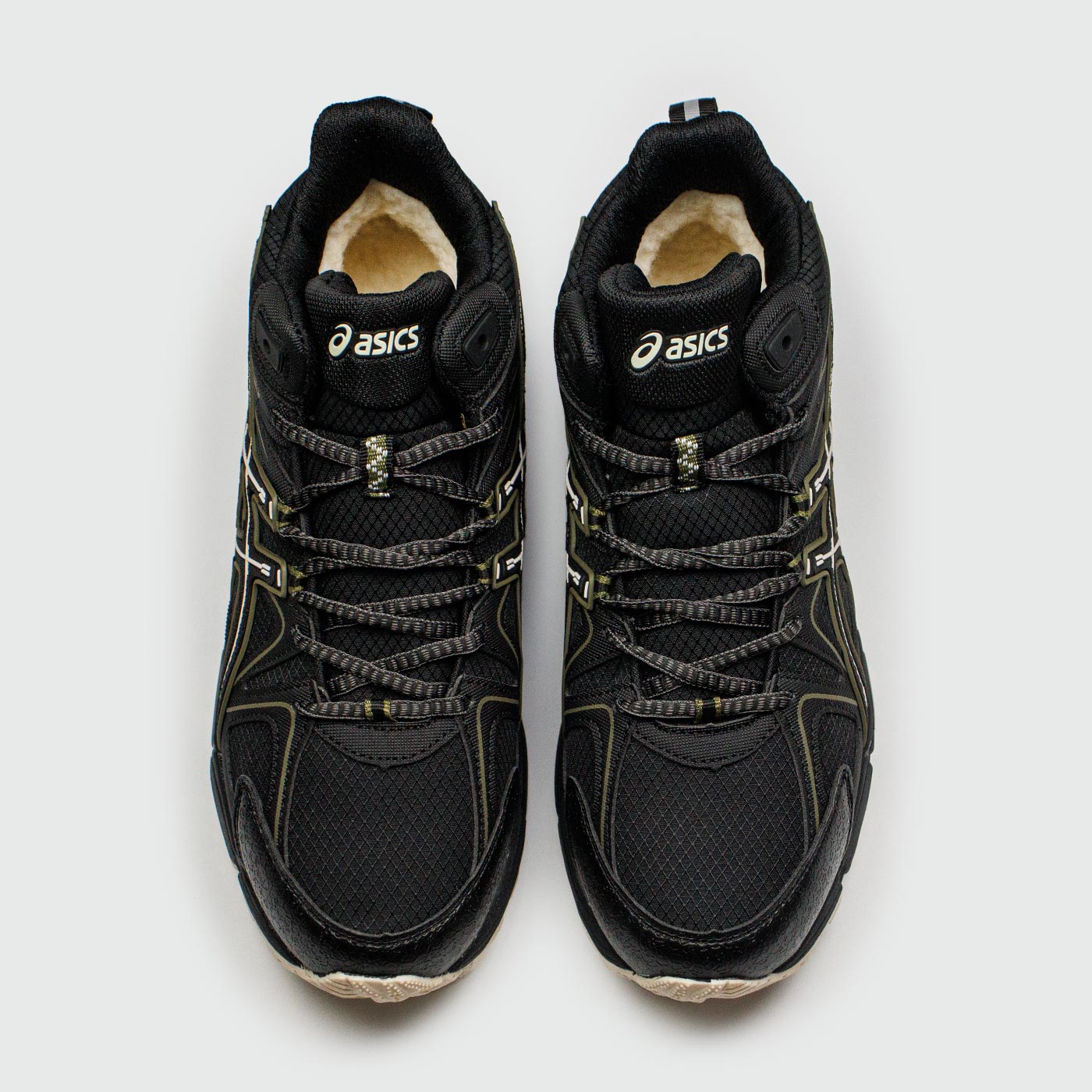 Кроссовки Asics Gel-Kahana 8 Mid Black Green with Fur Кроссовки Asics Gel-Kahana 8 Mid Black Green with Fur