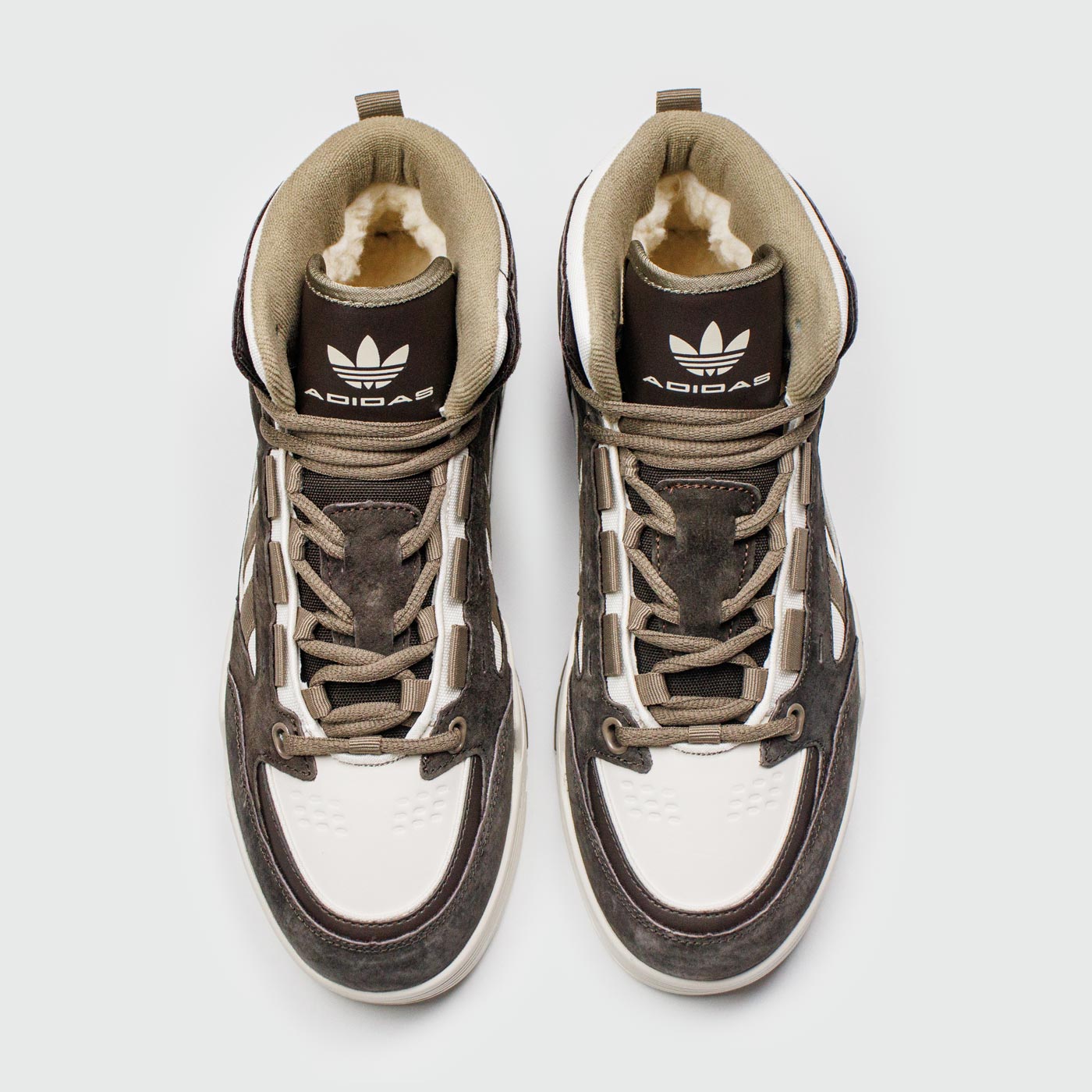 Кроссовки Adidas ADI2000 Mid Brown White with Fur Кроссовки Adidas ADI2000 Mid Brown White with Fur