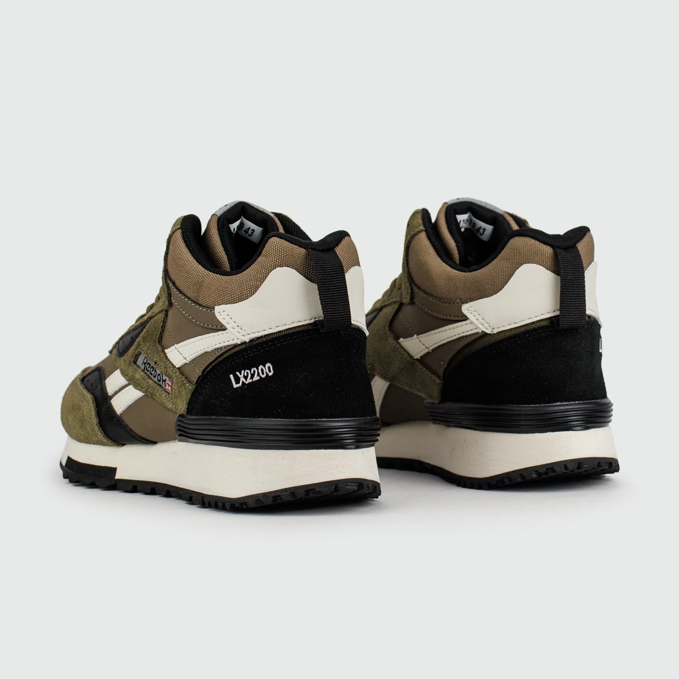Кроссовки Reebok LX 2200 Mid Olive White with Fur Кроссовки Reebok LX 2200 Mid Olive White with Fur