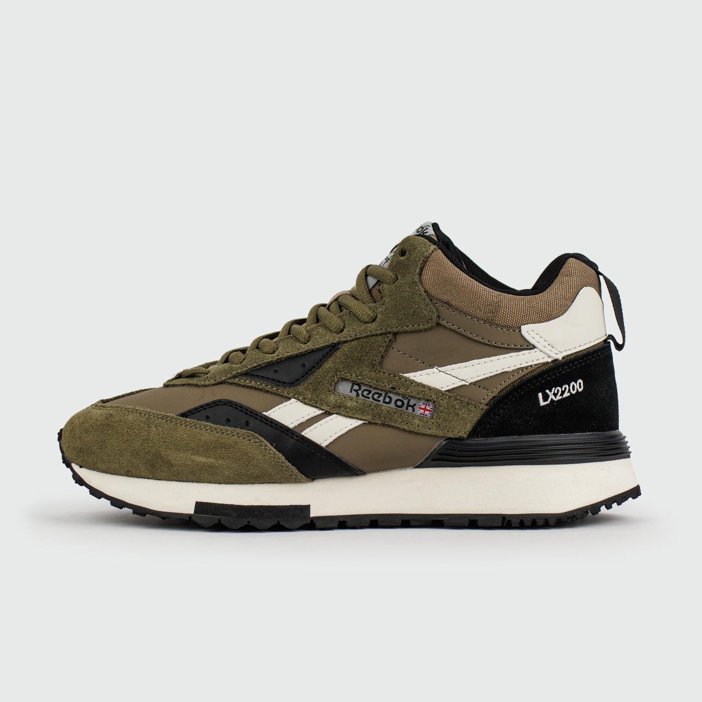 Кроссовки Reebok LX 2200 Mid Olive White with Fur Кроссовки Reebok LX 2200 Mid Olive White with Fur