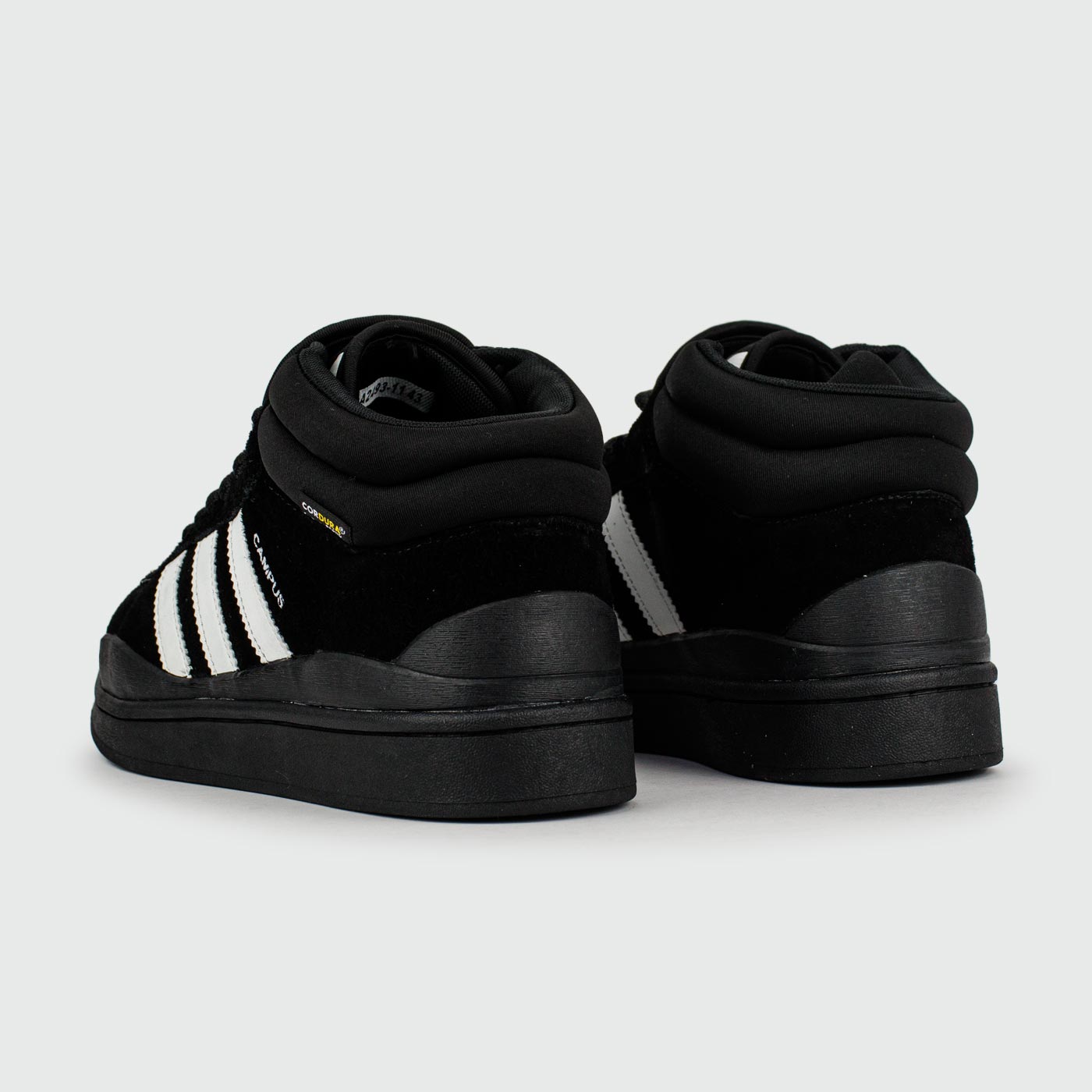 Кроссовки Adidas Campus Black White with Fur Кроссовки Adidas Campus Black White with Fur