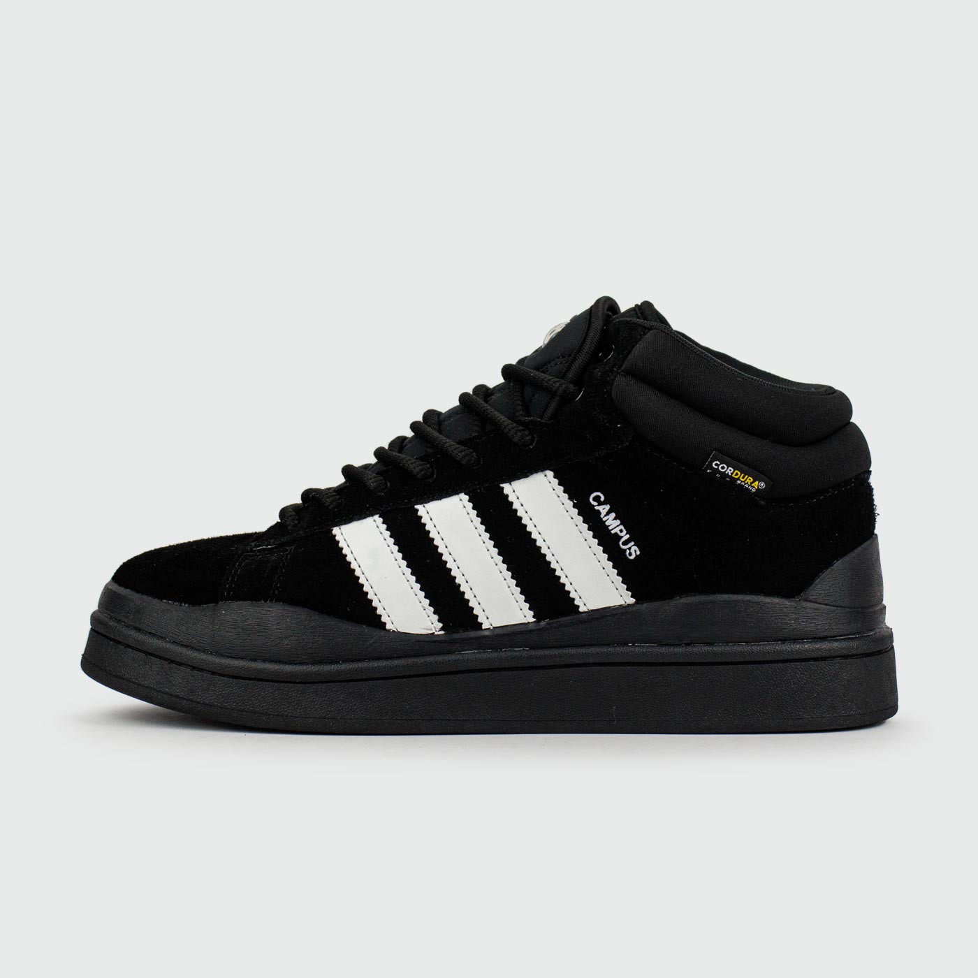 Кроссовки Adidas Campus Black White with Fur Кроссовки Adidas Campus Black White with Fur