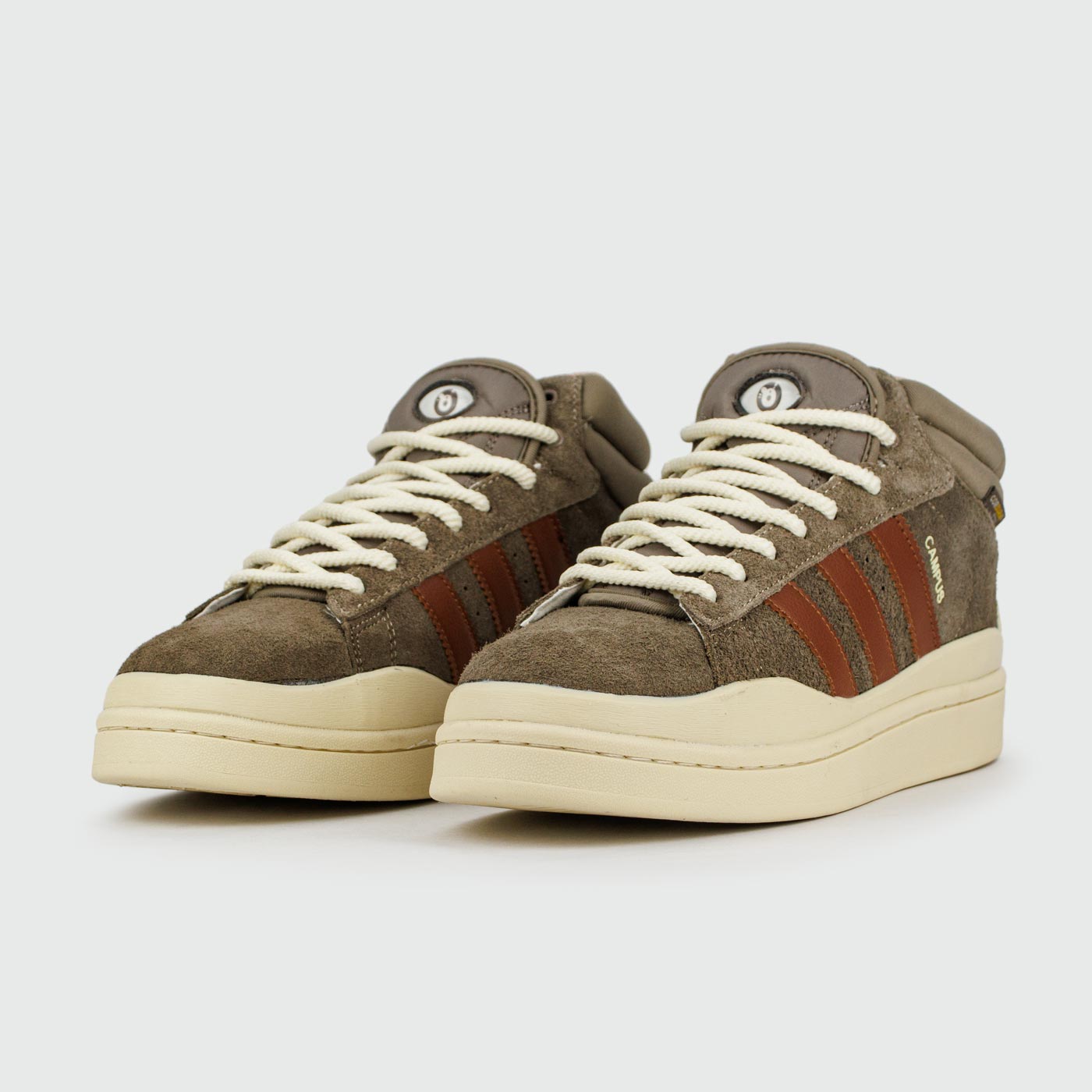 Кроссовки Adidas Campus Brown / White with Fur Кроссовки Adidas Campus Brown / White with Fur
