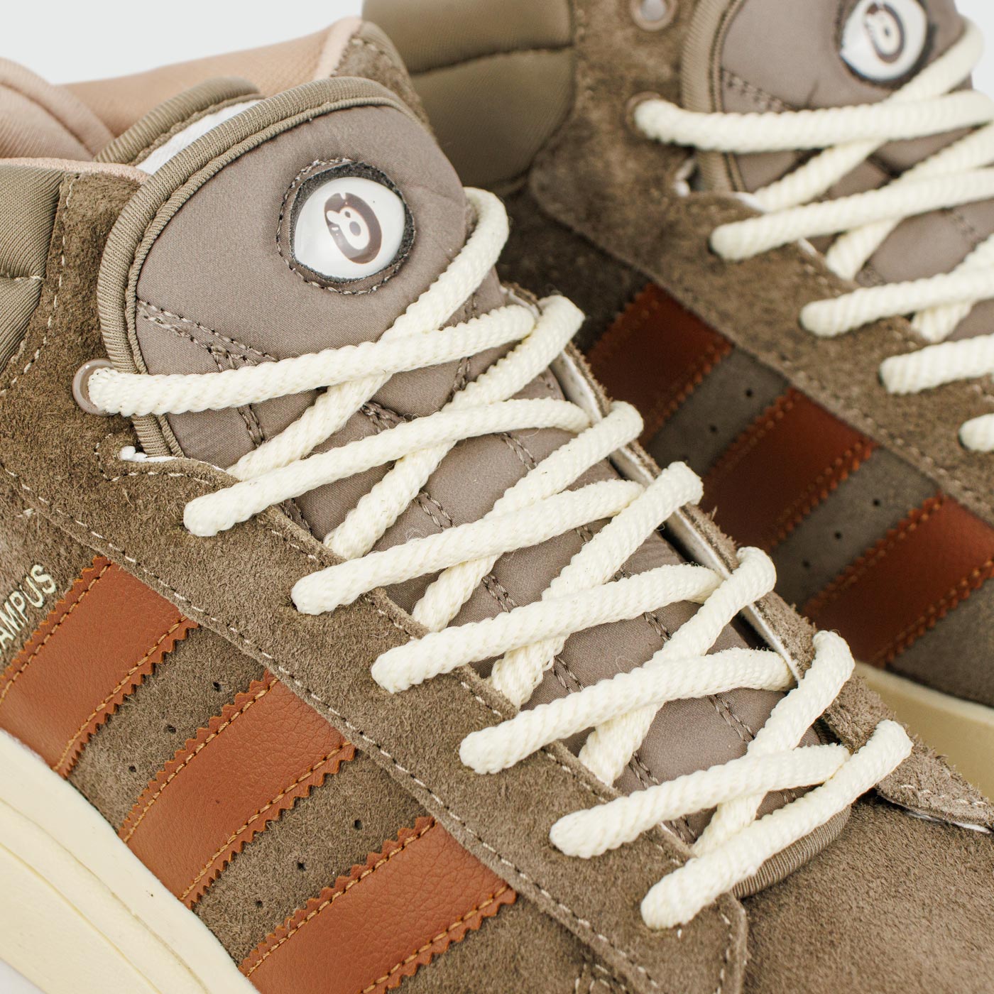 Кроссовки Adidas Campus Brown / White with Fur Кроссовки Adidas Campus Brown / White with Fur