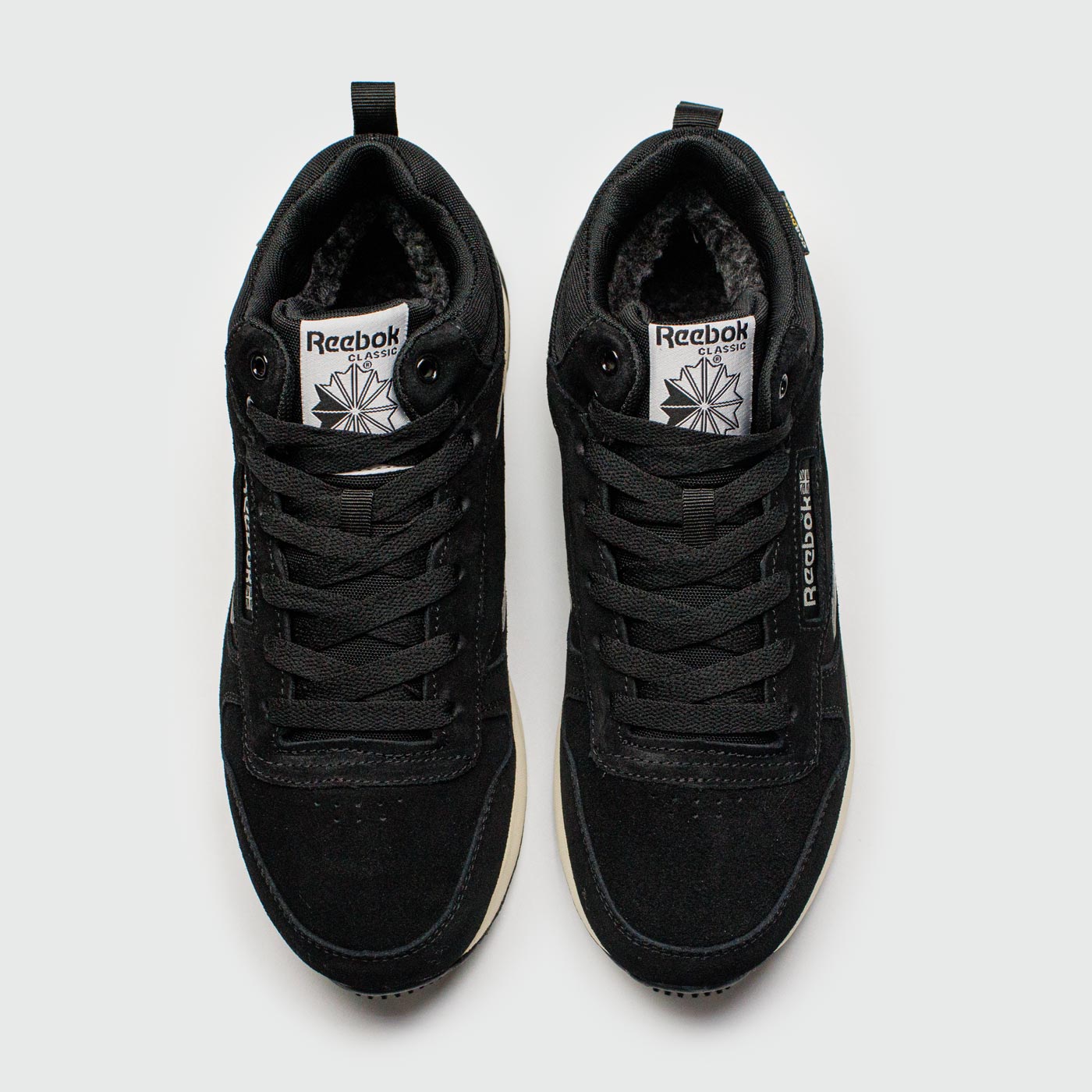Кроссовки Reebok Classic Utility Suede Black / White with Fur Кроссовки Reebok Classic Utility Suede Black / White with Fur