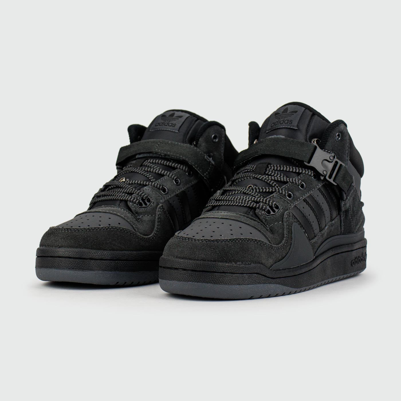 Кроссовки Adidas Forum Mid x Bad Bunny Dark Grey with Fur Кроссовки Adidas Forum Mid x Bad Bunny Dark Grey with Fur