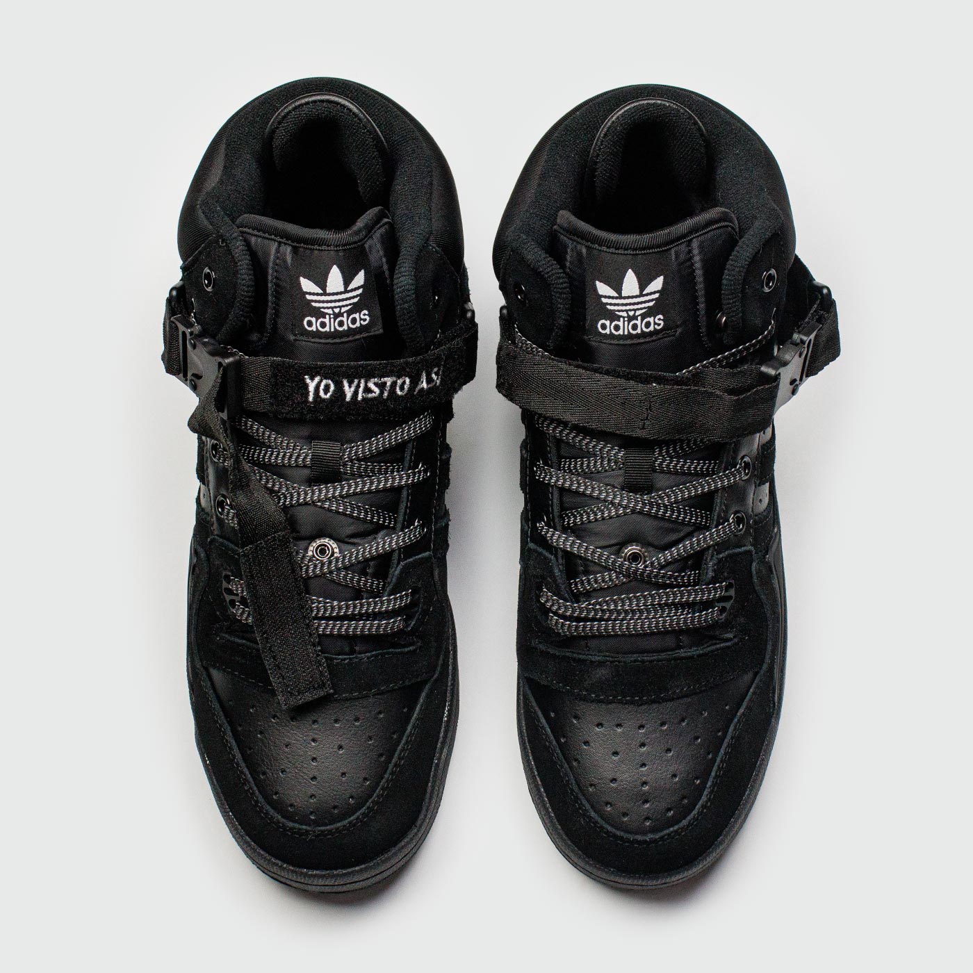 Кроссовки Adidas Forum Mid x Bad Bunny Black with Fur Кроссовки Adidas Forum Mid x Bad Bunny Black with Fur