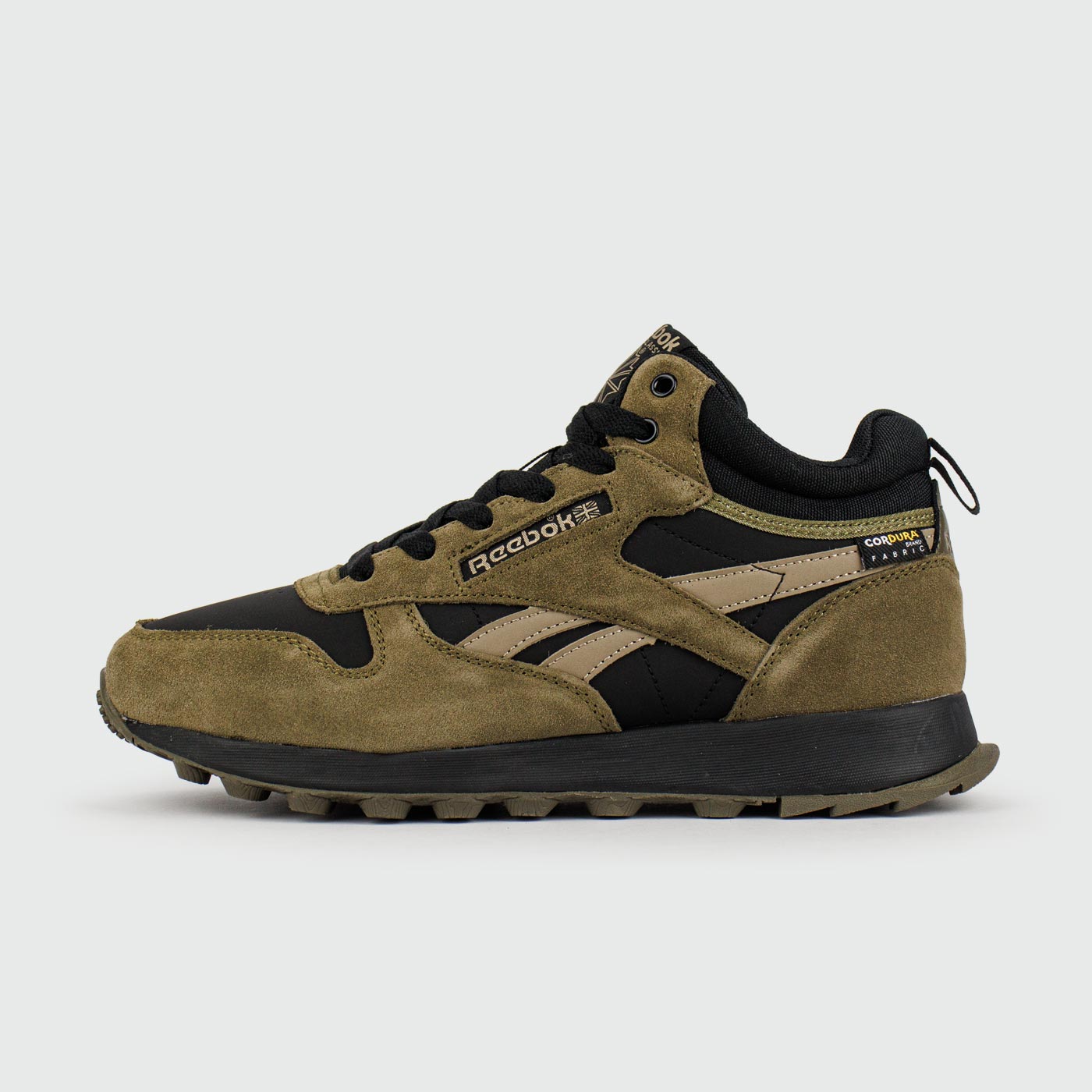 Кроссовки Reebok Classic Utility Suede Olive Black with Fur Кроссовки Reebok Classic Utility Suede Olive Black with Fur