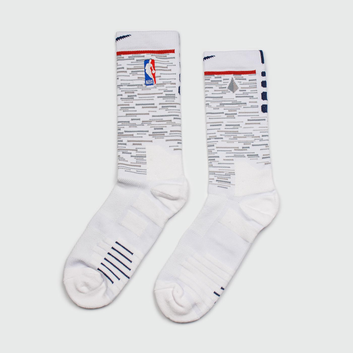 Носки Nike NBA White Grey Stripes Носки Nike NBA White Grey Stripes