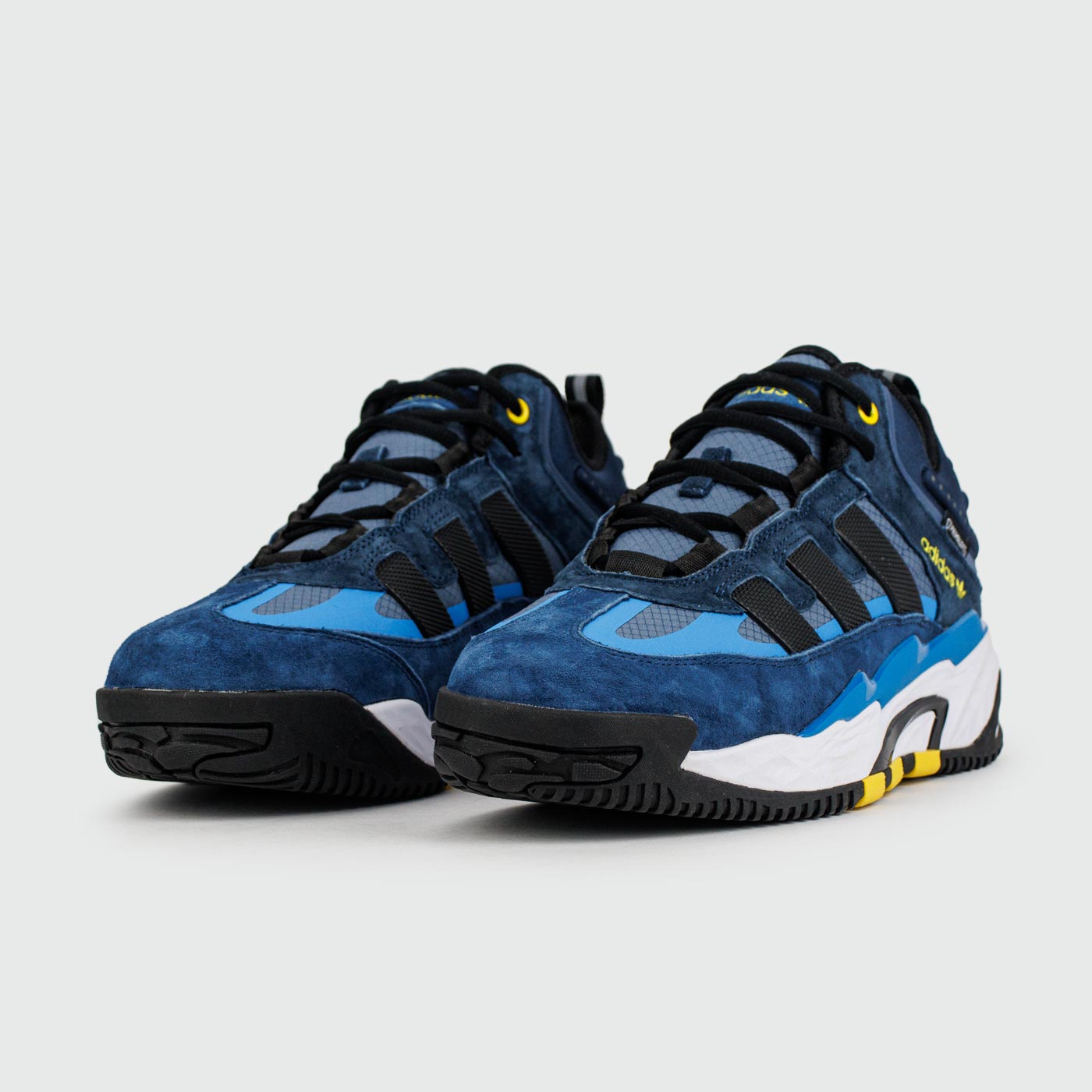 Кроссовки Adidas Niteball Blue Black with Fur Кроссовки Adidas Niteball Blue Black with Fur